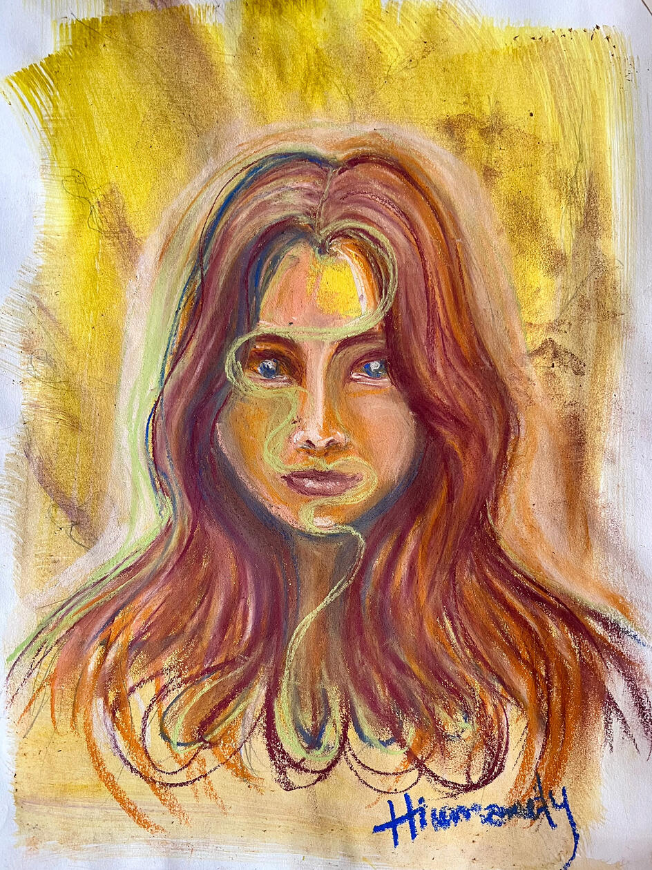 Acrylic Paint, Pastels on Paper 30cm x 40.5cm